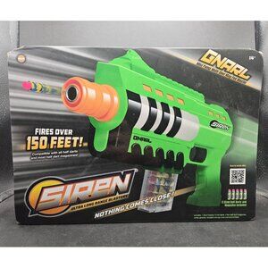 Gnarl Mini Pump Multi Shot Mag Fed Foam Dart Blaster With Magazine & Safety Glas